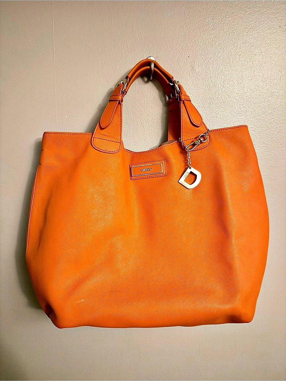 DKNY Orange Tote Bag